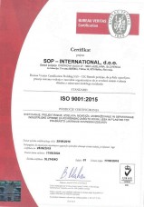 V SOP-ovi lakirnici vzpostavljen sistem vodenja kakovosti ISO 9001:2015